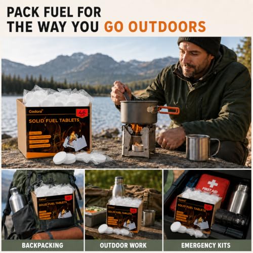Solid Fuel Tablets - Compact Size, High Energy, Safe and Reliable - size: 46