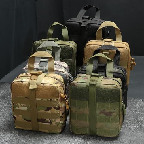 Outdoor Survival Pouch and Waist PacksCompatible Quick-Release Empty Utility Bag for Tactical Emergency Storage Empty Bag Only (Army Green) - color: Army Green