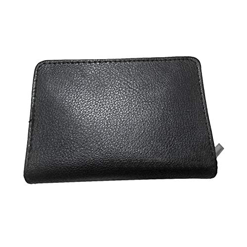 Credit Card Holder Wallet RFID Blocking Leather Wallet for Men and Women with Zipper, Huge Storage Capacity - color: Brown