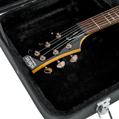 Gator Cases Hard-Shell Wood Case for Standard Electric Guitars, Fits Fender Strat/Tele Style (GWE-ELEC) - style: Electric
