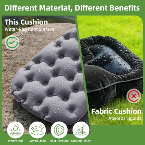 Portable Inflatable Seat Cushion, Air Seat Pad with Pump