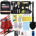 HAIPHAIK Car Emergency Kit with 11.8ft Jumper Cables, Roadside Safety Kit - size: XXXL-014