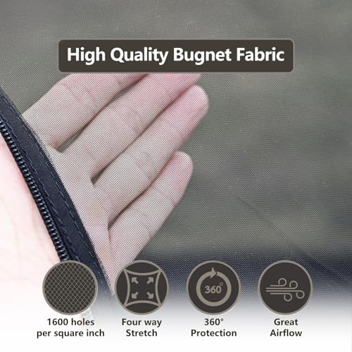 Onewind Camping Mosquito Net for Cot, Shelter Bugnet Camping Screen Room - color: Black-Bugnet Only (without Floor)