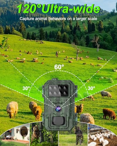 Vatony 4G Cellular Trail Camera-with 4K 48MP Wide Angle 120 Degree,Night Vision up to 100FT, Solar Powered Hunting Camera with SD Storage, IP68 Waterproof, Motion Activated Wildlife Camera