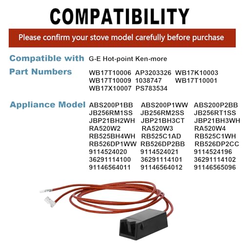 WB17T10006 Terminal Block Kit Compatible with GE Electric Stove, 2 Pack | Range Surface Burner Plug Connector Replacement Kit, Replaces AP3203326 WB17K10003 WB17T10009 - size: 2 PCS