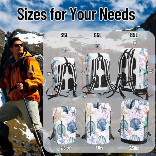 Dry Bag Waterproof Roll Top Floating Backpack 5L/35L/55L - color: Blue2, size: 5L