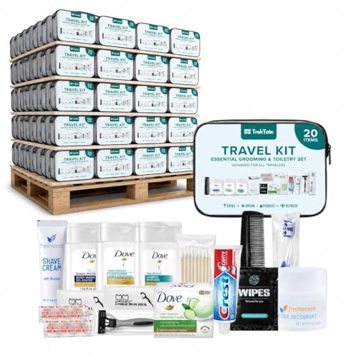 1500 Pack Unisex Bulk Hygiene Kits – 20-Piece Premium Brand-Name Toiletries - size: 1500 Pack