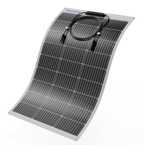100W 12V Flexible Solar Panel 9BB Monocrystalline Cell 12 Volt Semi-Flexible for Marine RV Trailer Boat Cabin Van Car Uneven Surfaces 12V Battery Charge - size: 100W