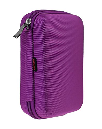 Navitech Purple Power Bank EVA Cover/Case/Travel Case Compatible with RAVPower 10050mAh Portable Charger Waterproof Dustproof Shockproof Power Bank