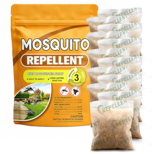 Mosquito Repellent Outdoor Patio, Keep Mosquito Away 12 Pouches - size: 1.5 Ounce (Pack of 12)