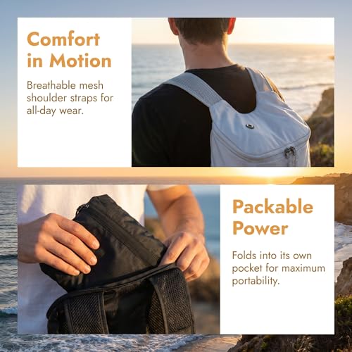 4 Pack Lightweight Backpack Packable with Bungee Cord and Mesh Pockets Rucksack-Grey Khaki Black Purple - color: Grey Khaki Black Purple
