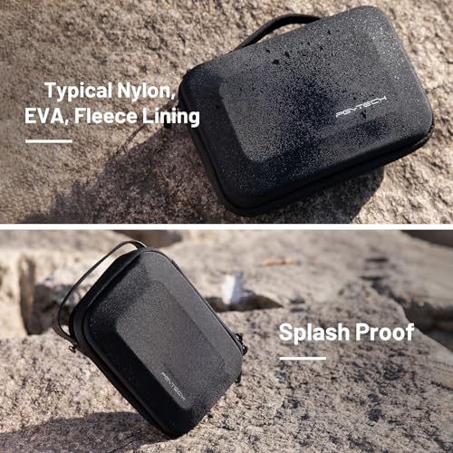 PGYTECH Camera Carrying Case Storage Box Handbag for Action Cameras | Splashproof Hardshell Hand Bag, Compatible with DJI OSMO Action 6/5 Pro/Pocket 4/3/Xtra Muse/Luna Ultra/Gopro/Insta360 - style: Carrying Case