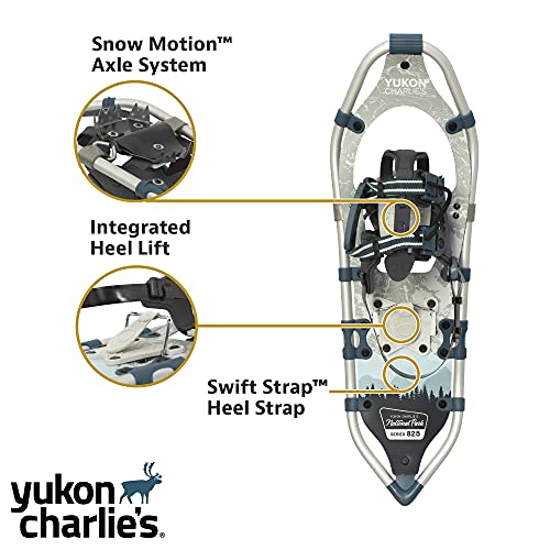 Yukon Charlie's Advanced Spin Snowshoes - Snowshoes for Men & Women - Multiple Models & Sizes - style: National Park Kit