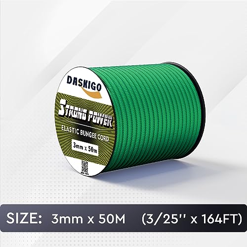Elastic Bungee Shock Cord 3-8mm (Green, 1/8'' x 164FT) - color: Green, size: 1/8'' x 164FT