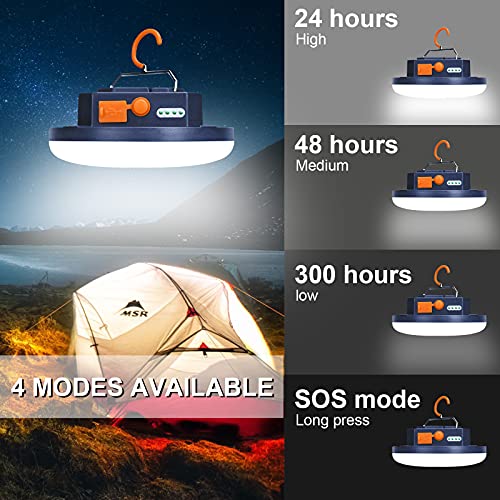 3000LM Flashlight Portable LED Camping Lantern Light 15W with Digital Display and Magnet , IPX5 Waterproof Tent Lights Light for Parents Christmas Gift - size: 15W