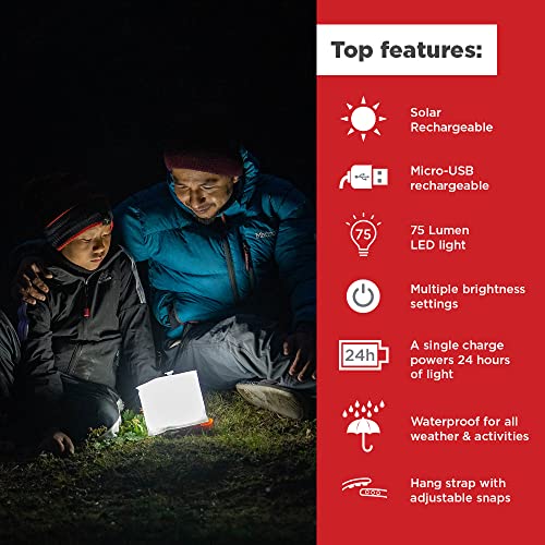LuminAID Nova Inflatable Solar LED Lantern for Camping, Hiking & Travel - style: 75 Lumens