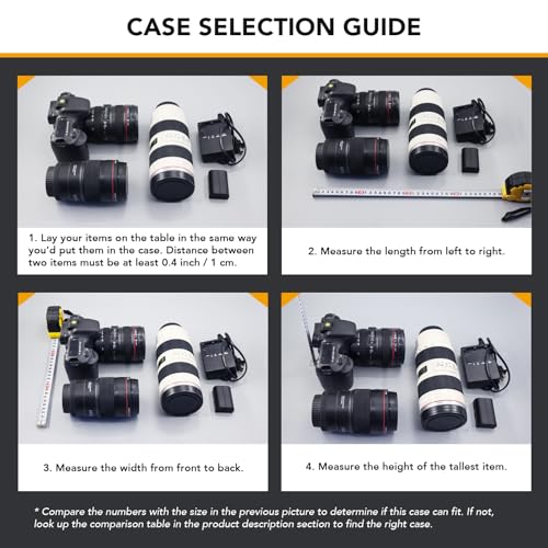 Lykus HC-5021 Waterproof Hard Case with Foam, Inner Size 20.12*7.36*4.06in - size: 20.12" × 7.36" × 4.06"