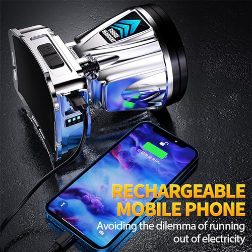 Super Bright Headlamp High Power Headlight LED Rechargeable Motion Sensor Hunting Head lamp Flashlight Spotlight Waterproof Light for Outdoor Fishing Camping Hiking - size: 5W ONE PACK