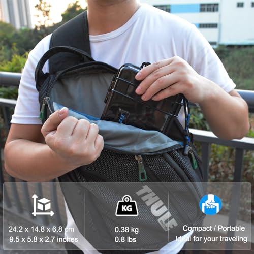 Lekufee Travel Waterproof Hard Case Compatible with DJI Osmo Pocket 4, DJI Osmo Pocket 3/Creator Combo/Power Expansion Combo/Vlogging Camera and Accessories(Case & Bag Only)