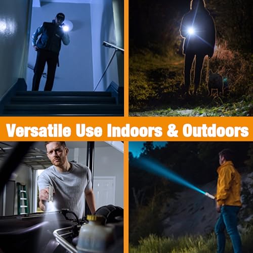 EverBrite Mini Flashlight, Zoomable 350LM LED Flashlight, Grey | Small, 3 Light Modes, Zoomable Beam, 3 AAA Batteries Included, Wrist Strap, Home, Camping & Emergency Use, Holiday Gifts - color: Gray, size: Small