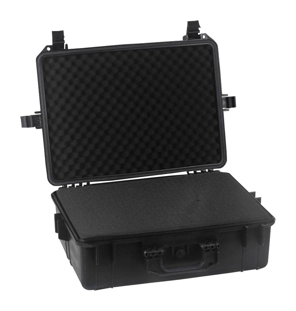multicomp PRO 22" Weatherproof Equipment Case, made of Polypropylene Plastic, Black with Foam Insert, (22" X 16.5" X 8.5" (L x W x H)) - size: 22" X 16.5" X 8.5" (L x W x H) (BLACK)