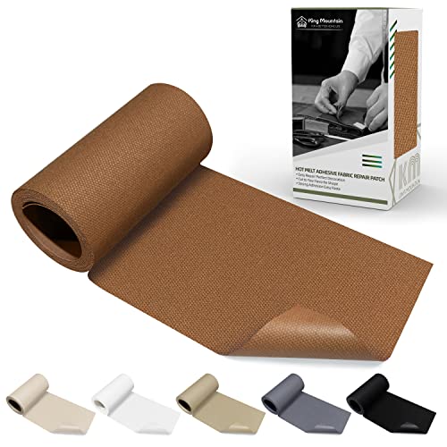 Canvas Iron on Patch,3"×60",Waterproof 100% Cotton Fabric Repair Patch,Used for Various Sofa,Tent,Clothes,Seats,Suitcases (Brown) - color: Brown, size: Canvas-3"x60"