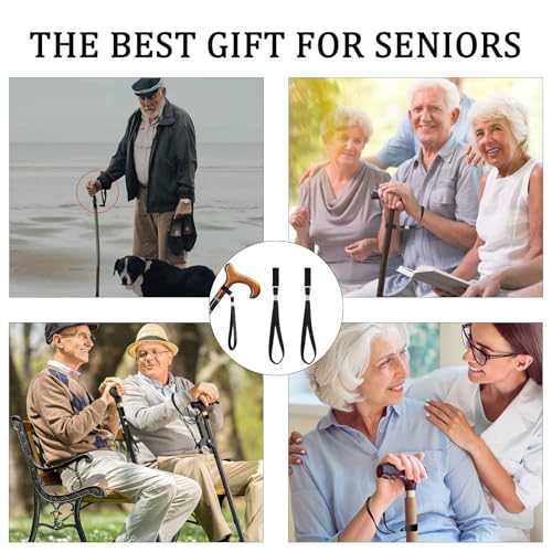 2-Pack Cane Wrist Straps—Walker Wrist Straps, Suitable for Seniors, Rehabilitation, and Mobility Assistance—Universal Fit, Compatible with Canes, Walkers, and Walking Aids