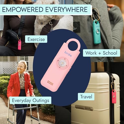 She’s Birdie 3.0 New Version – The Original Personal Safety Alarm for Women by Women–Loud Siren, Flash Light and Rechargeable Battery in a Variety of Colors (Lavender Purple) - color: Lavender Purple