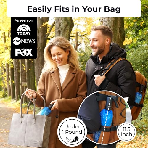 Strongest Windproof Travel Umbrella (Compact, 100MPH Wind-Tested), Light, Portable, One-Handed Use, Automatic Folding Rain Umbrella, Durable, Premium Grip, Fits Car & Backpack - color: 1-pack Blue Skies