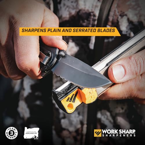 Work Sharp Guided Field Sharpener, Compact Travel Knife Sharpener Tool - style: Single
