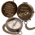 Custom Engraved Compass for Men – Personalized Brass Pocket Compass Gift | Vintage Antique Engravable Keepsake, Son, Husband, Dad, Grandson, Graduation, Fathers Day, Anniversary, Retirement, Christmas
