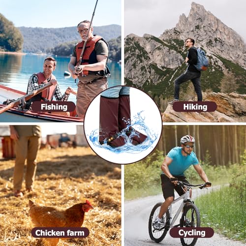 IwIeIaIrI PVC Waterproof Rain Boot Covers with Safety Reflector, Red, M - color: Red, size: Medium