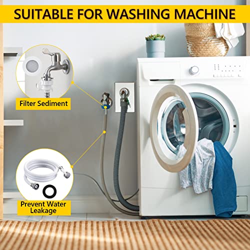 135 PCS Rubber & Silicone Hose Washers Kit, 16 Sizes with Screen Filter | Garden Hose Gaskets for Seals Repair & Shower Hose / Faucet / Shower Head, Hose Gaskets Set, Seal and Prevent Leakage - size: 135PCS
