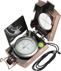Proster Lensatic Sighting Compass IP65 Waterproof with Clinometer Bag - color: Bronze