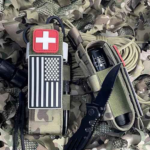 Upgrade Laser Cut 1000D Molle Torniquet Pouch, Tactical Medical Tourniquet Pouch Holster - color: 2PCS- CP