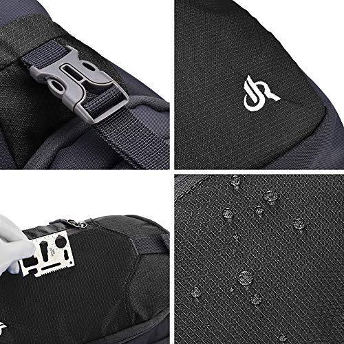 Y&R Direct 14 Colors Lightweight Sling Backpack Sling Bag Travel Hiking Small Backpack for Women Men Gifts | Lightweight - color: Black
