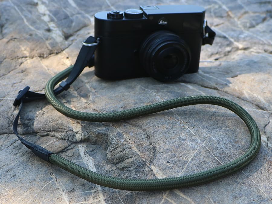 Quick Release Camera Neck Strap Shoulder Strap Belt for Mirrorless Digital Cameras Climbing Rope with Quick Release QD Loops Connector with O-Ring Adjustable Length 30-53inch Green - color: Green