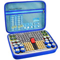 GWCASE 150+ Battery Organizer with Tester for Homeowners, Emergency Backup | Holds AA, AAA, 9V, C, D Coin Batteries in Separate Slots, Keep Neat, Easy to Find, Hard Shell Protection, Zipper Carry Design - color: Light Blue