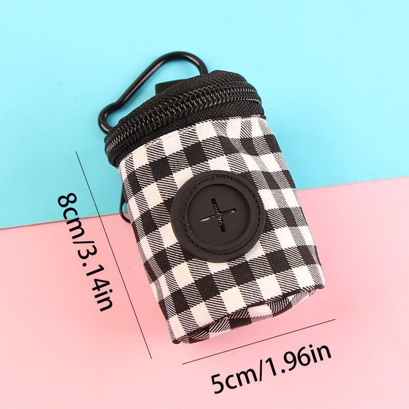 2PC Hanging Pet Dog Poop Bag Dispenser, Portable Dog Waste Bag Holder for Outdoor Training & Walking, Convenient Storage, No Battery Required
