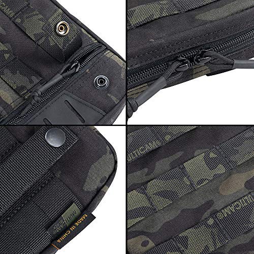 EXCELLENT ELITE SPANKER Molle Admin Pouch Tactical EDC EMT Utility Tool Pouch Medical Organizer Bag Modular Pouches Waist Pouch - color: Multicam Black