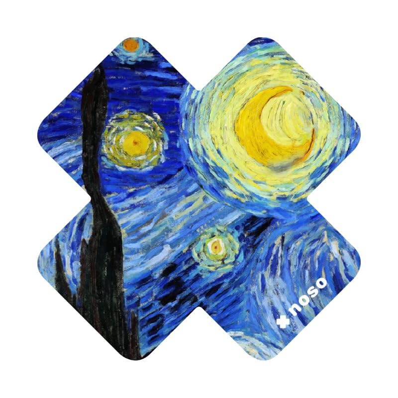 Noso Patches Fabric Repair Kit, Waterproof Peel & Stick Self-Adhesive | Add Flair or Repair with patches for tents, down jackets, sleeping pads, denim, clothing and gear. Made in USA. - color: Starry Night