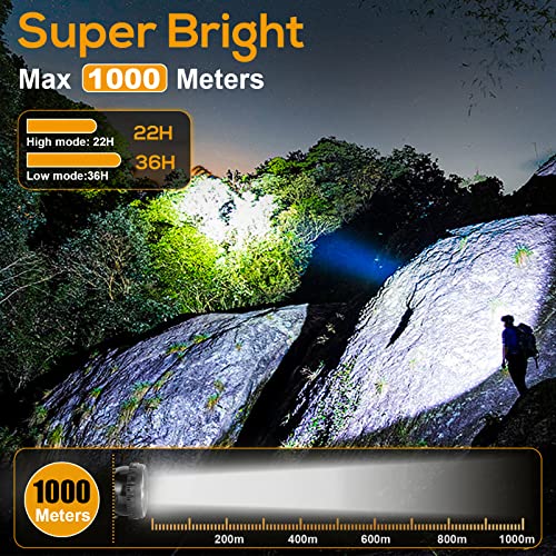Superbright Rechargeable Mining Headlamp, Waterproof Explosion-Proof LED Safety Cap Lamp with Adjustable Headband for Coal Mining, Hunting, Fishing, Running, Camping, Hiking, Outdoor Activities - size: KL6M.Plus