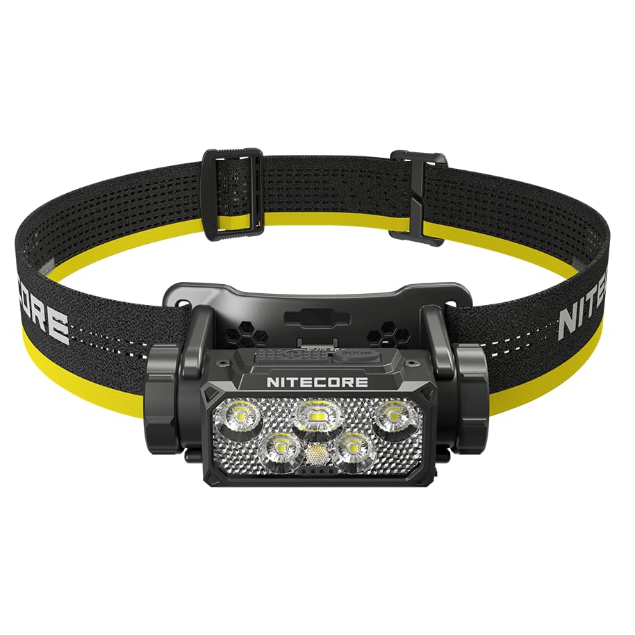 Nitecore HC60 UHE 1600 Lumen Headlamp, USB-C Rechargeable with White and Red Beams for Night Runing, Camping, Hiking, Hunting, and Industrial Work Sticker