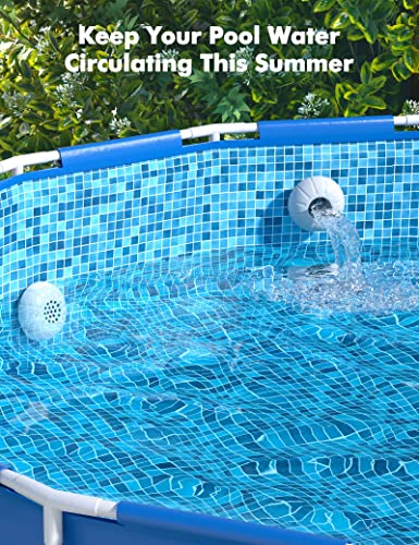 Above Ground Pool Parts, Plunger Valves for Pools Replacement Parts, Pool Pump Part with On Off Plunger Valves, 1.5" Outlet Strainer & Inlet Nozzle, Pool Hose Adapter for Sand Pump