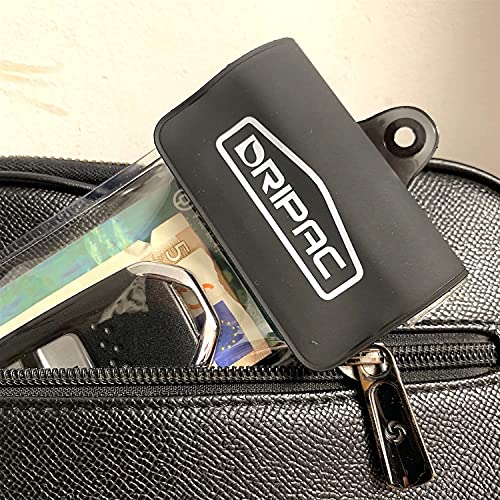 DRIPAC Waterproof Car Key FOB Case Bag Dry Holder Pouch For ID Badge Cash - color: Clear+white
