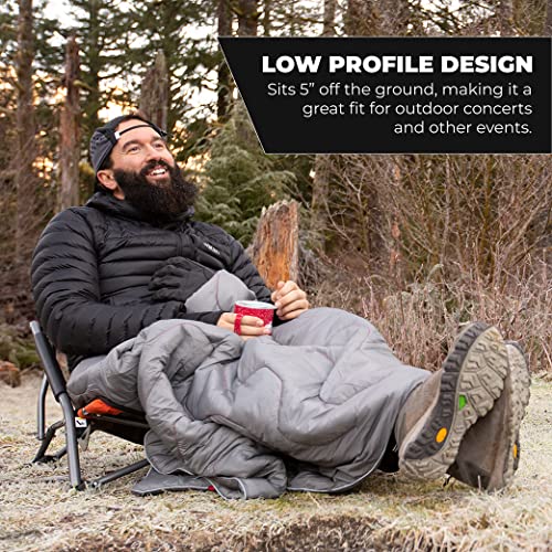 Cascade Mountain Tech Folding Camp Chair for Camping, Beach, Picnic, Barbqeues, Sporting Events with Carry Bag - color: Royal Blue