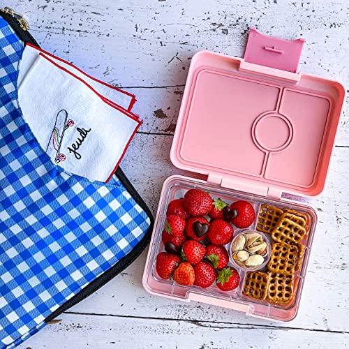 Yumbox Leakproof Snack Box - Power Pink (Swan Tray) | Leakproof, BPA-Free, 3-Compartment Snack Container, Easy-open Latch, Kid-Friendly - color: Power Pink Swan