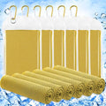 Hosuly 6 Pack Cooling Towel 40" X 12", Cool Neck Wrap,Yellow | Cooling Rag for Neck and Face, Ice Breathable Chilly Towels, Portable Bag, Quick Cooling for Hot Weather - color: Yellow