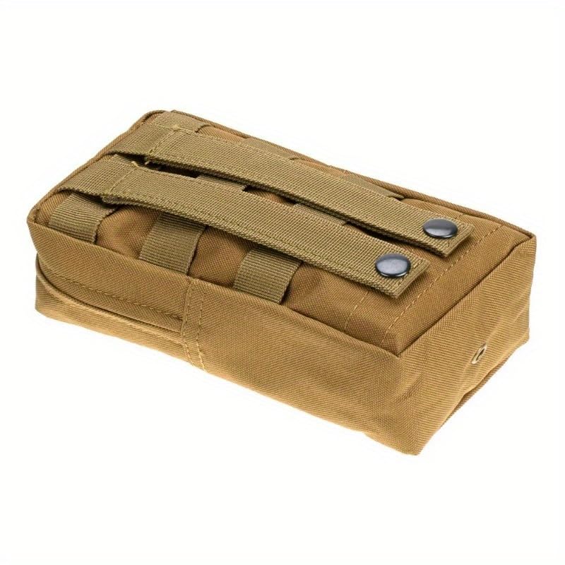 Outdoor Tactical Molle Pouch Waterproof Nylon Multi Purpose Army Small Tactical Pack Universal Hunting Camping Bag Outdoor Equip - color: Tan