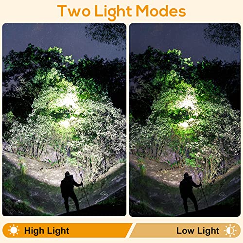 Superbright Rechargeable Mining Headlamp, Waterproof Explosion-Proof LED Safety Cap Lamp with Adjustable Headband for Coal Mining, Hunting, Fishing, Running, Camping, Hiking, Outdoor Activities - size: KL6M.Plus